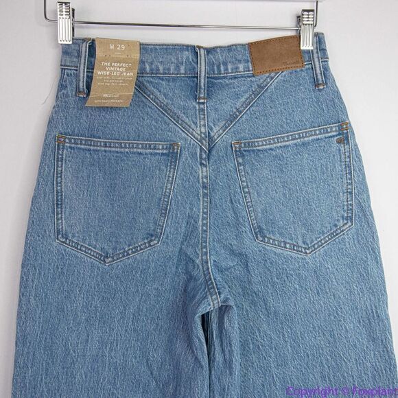 NEW Madewell The Perfect Vintage‎ Wide-Leg Jean in Harding Wash, 29 - Picture 10 of 16
